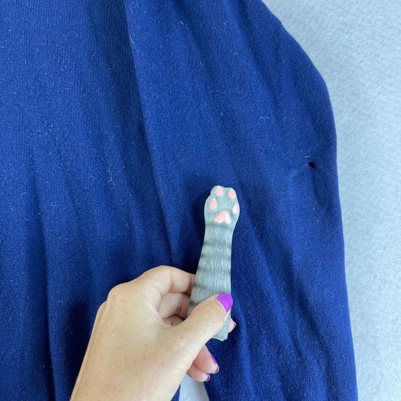 Vintage SNOW LOTUS Mens 44/L/XL Blue Multi Cashmere Fair Isle V-Neck Sweater - Picture 6 of 14